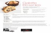 Galette Brownies - boulangerie.org · Une création originale de David Briand, Chef Pâtissier à l’École Valrhona Recette calculée pour 10 galettes de 21 cm de diamètre (pour