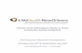 2014 Summer Research Presentations - medschool.lsuhsc.edu Program... · oriens, stratum radiatum, stratum lacunosum‐moleculare, and the dentate gyrus) using the Z‐stack method
