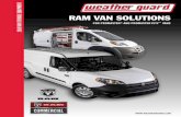 RAM VAN SOLUTIONS - Action Fabrication and Truck Equipment · weather guard ® v s prov year . cplet t prov lghdwkdwwrrovdqghtxlsphqwehorqjrqwkhvkhoi qrwwkhÁrru easy to customize