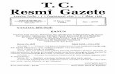 T. C. Resmî Gazete · Resmî Gazete Kuruluş Tarihi : ( 7 Teşrinievvel 1336 ) — 7 Ekim 1920 Yönetim ve yazı işleri için Başbakanlık Mevzuatı Geliştirme ve