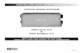 INSTALLER AND USER MANUAL VENTILATION SYSTEMv~installation-guide... · 22068 rev. 01 read and save these ... installer: leave this manual to the homeowner installer and user manual