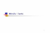 Miralls i lents - .The parallel ray, drawn parallel to the axis. The emerging ray is directed toward