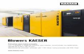 Blowers KAESER · Fabricante de compressores e blowers de renome mundial ... rios, blowers e blowers de parafuso, assim como seca-dores por refrigeração de ar comprimido. A mais