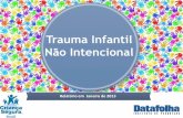 Trauma Infantil Não Intencional - criancasegura.org.br · 3 Objetivo Este estudo tem por objetivo identificar lesões não intencionais ocorridas em crianças e adolescentes com