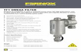 TF1 OMEGA FILTER - Free Instruction Manuals · TF1 Omega Filter 22mm – 62248 TF1 Omega Filter 28mm – 62251 TF1 Omega Filter Flushing Adapter – 62289 ... 0.1 0.2 0.3 0.4 0.6
