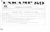 Scanned Document - QUÍMICAprofessorh9.dominiotemporario.com/doc/UNICAMP_1989_-_2Fase... · A substäncia qtnmica sacarose (C H O ) comumente conhecida como açucar. Para 12 22 11