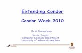 Condor Week 2010 - University of … Condor Condor Week 2010 Todd Tannenbaum  2 Some classifications Application Program Interfaces (APIs) › ...