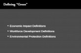 Defining Green - University of Massachusetts Lowell .â€¢Economic Impact Definitions â€¢Workforce