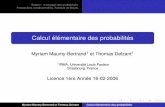 1 Strasbourg, France - irma.math.unistra.frirma.math.unistra.fr/~delzant/coursproba1.pdf · Rappel : le langage des probabilités. Probabilités conditionnelles. Formule de Bayes.