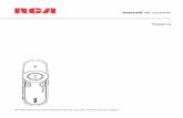manual de usuario TH2014 - RCA · • No instale cerca de fuentes de calor tales como radiadores, registros de calor, estufas, u otros aparatos (incluyendo amplificadores) que produzcan
