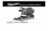CHS 355 ANZ) - Milwaukee Tool/media/ANZ/PDFs/User Manuals/M12... · 3 Important! It is essential that you read the instructions in this manual before operating this machine. Subject