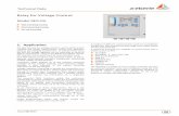 Relay for Voltage Control - A. Eberle · Issue 08/2014 Technical Data g Relay for Voltage Control Model REG-DA 1 Wall mounting housing 1 Panel mounting housing 1 Din-rail mounting