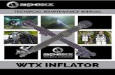 WTX INFLATOR - Aqua Lung · ©2017 Aqua Lung America, Inc. WTX InflatorTechnical Maintenance Manual ... 3 WTX INFLATOR Separate the ribbed hose (12) from the elbow (4). Slide the