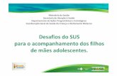 Desafios do SUS para o acompanhamento dos filhos de mães ...primeirainfancia.org.br/wp-content/uploads/2013/11/Desafios-dos... · 70 80 90 100 Óbitos infantis por mil NV Brasil
