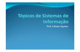 Prof. Gilmar Aquino · sistemas de informação gerenciais; Planejamento de ... A. C. Sistema de Informações para ... Pioneira, 2001. LAUDON, Kenneth. Sistemas de Informação ...