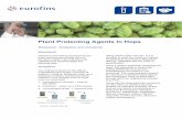 Plant Protecting Agents In Hops - Eurofins Scientific Protecting Agents In Hops Research, Analytics and Certainty Research Research and method development for hops matrixes was already