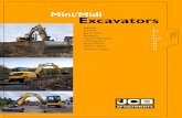 Mini/Midi Excavators - · PDF fileMini/Midi Excavators Introduction Our Range JCB’s range of Mini/Midi Excavator equipment is expanding and so are the attachments to complement this