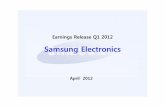 2012 1Q Earnings Release - images.samsung.com · - Handset : Demand to grow slightly QoQ, especially smarthphones · LTE smartphones to lead mid/high-end demand growth in US/Japan/Korea