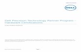 Dell Precision Technology Partner Program - Hardware ... · Table of Contents Dell Precision Hardware Certifications Page 2 Our Partnerships Lead to Your Success Dell partners with