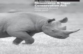U.S. Fish & Wildlife Service Rhinoceros & Tiger ... · Rhinoceros & Tiger Conservation Act Summary Report 1999-2000 ... many rhinoceros and tiger populations remain in jeopardy due