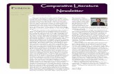 Comparative Literature Newsletter - cla.purdue.edu · Comparative Literature is about its students and their goals, ... Sylvia Oliveira—Os Lusiados/Portugal; Mou Xianfeng—T’ang