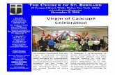 Virgin of Caacupé Celebra on - stbernardswp.comstbernardswp.com/wp-content/uploads/sites/88/2018/12/dec9_2018... · Próximas reuniones parroquiales • Virgen de Caacupé, hoy domingo,