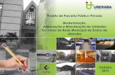 Projeto de Parceria Público-Privada Modernização ... · do trabalho pedagógico e do desempenho dos alunos Projeto estruturante: ... E.M. Sítio do Pica Pau Amarelo 2.800 1.300