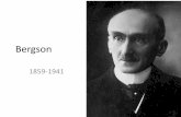 Bergson - doceo.pbworks.comdoceo.pbworks.com/w/file/fetch/64655323/bergson.pdf · Bergson maestro del pensiero •ergson fu onsiderato un “ maestro del pensiero” da un vasto pulio