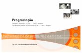 Programação - UBIagomes/programacao/teoricas/13-memoria.pdf · Programação Engenharia Informática (11543) –1º ano, 1º semestre Tecnologias e Sistemas de Informação (6619)
