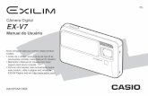 Câmera Digital EX-V7 - support.casio.com · Câmera Digital Bateria Iónica de Lítio Recarregável ... Reproduzindo um show slides na Câmera . . . . .150 ... • Para informação