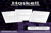 Haskell Notes for Professionals .Haskell Haskell Notes for Professionals Notes for Professionals