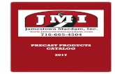 PRECAST PRODUCTS CATALOG 2017 - Jamestown Macadam, … Product Catalog JUNE 2017.pdf · 2017-12-11 · Catch Basins & Accessories Catch Basin 2x2 Catch Basin Riser 2x2 Catch Basin