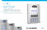 THE NEW MODULAR ENTRY PANEL FROM BPT - Malux … · mtm the new modular entry panel from bpt video entry systems