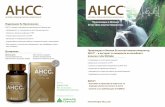 AHCCimunoterapia-ahcc.com/wp-content/uploads/2014/05/AHCC-Brochure_v1.pdf · ahcc ® ahcc ® АКТИВЕН ХЕМИЦЕЛУЛОЗЕН КОМПОНЕНТ АКТИВЕН ХЕМИЦЕЛУЛОЗЕН