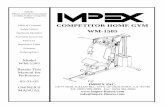 COMPETITOR HOME GYM WM-1505 - Marcy Pro · Thank you for selecting the COMPETITOR WM-1505 HOME GYM by IMPEX INC. For your safety and benefit, read this manual carefully before using