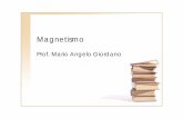 Magnetismo · Magnetismo Prof. Mario Angelo Giordano. Fenomeni magnetici Il magnete ha sempre due estremità magnetizzate, il polo nord e il polo sud. Avvicinando i poli, si possono
