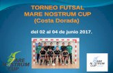 TORNEO FUTSAL MARE NOSTRUM CUP (Costa Dorada) · PDF filePara más información, poneros en contacto con: Josep Masip: 651.478.993 jmasip@    Salou, capital del futsal..!
