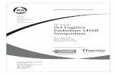 Annual ISA Fugitive Emissions-LDAR Symposium · International Society of Automation 67 T.W. Alexander Drive P.O. Box 12277 Reasearch Triangle Park, NC 27709 ... The 14th Annual ISA
