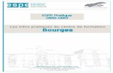 Les infos pratiques du centre de formation Bourges · PDF fileESPE Pratique - Bourges 2018-2019 ESPE Pratique - Centre de formation de Bourges - 2018-2019 - 2 5 Organisation et contacts