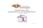 MANUAL DE GINÁSTICA ACROBÁTICA - gympor.com 2014/FGP/Manuais/Manual... · MANUAL DE GINÁSTICA ACROBÁTICA - 2013 – 2014 1. Calendário - 2014 Competição Escalões/Categoria