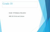 Grade 10 Religious Education HRE 2O Christ and Cultureiceont.ca/wp-content/uploads/2018/06/Secondary-Religious-Education... · HRE 2O Christ and Culture. Grade 10 u Is a brand new