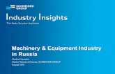 Machinery & Equipment Industry in Russia - GROUP_Machinery... · PDF fileMachinery & Equipment Industry in Russia ... Federal State Statistics Service (Rosstat), FocusEconomics, ...