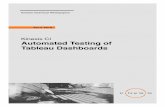 Kinesis CI Automated Testing of Tableau Dashboards · Kinesis CI is a testing tool designed for BI projects to cover testing requirements, including functional, regression and performance