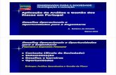 Aplicação da Análise e Gestão dos Riscos em Portugaljornadas2012.lnec.pt/pdfs/Sessao_1_Betamio.pdf · -Risco Aceitável (nível De Minimus): Nível ou valor de um risco residual
