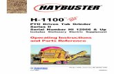 H1100 Combined Manual - East-Can · ii H-1100 TILT TUB GRINDER OPERATING INSTRUCTIONS 3. Grind most types of crop residue • Stover • Straw 4. Grind various sizes • Screens are