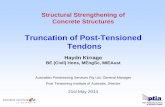 Truncation of Post-Tensioned Tendons - of post-tensioned tendons - h...  Truncation of Post-Tensioned