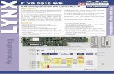 P VD 5810 U/D 3G SERIES 5000 SDI Frame Synchronizer with ... · SDI Frame Synchronizer with External AES I/O Speciﬁ cations Model # Description Includes P VD 5810 U/D 3G/HD/SD -