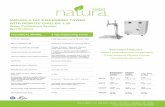 Natura Spec 2 Tap · • Eco-Friendly Alternative TECHNICAL MODEL 2 Tap Dispensing Tower ... Natura Water, LLC. 222 East Campus View Blvd, Columbus, OH 43235