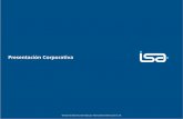 Presentación Corporativa - Páginas - ISA · sión ISA Capital do Brasil Ltda. Adopción de nueva identidad visual corpo-rativa que es consecuente ... humano Capital tecnológico