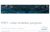 SNO+ solar neutrino program - .JinPing - SNO+ Solar Freija Descamps, 09/06/2014 SNO+ solar neutrino